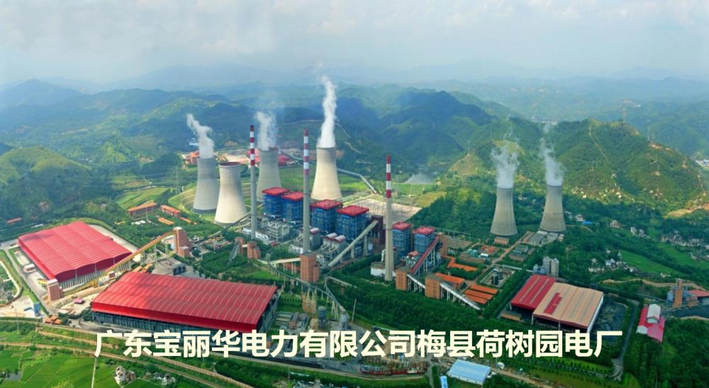 全國(guó)規(guī)模最大的資源綜合利用電廠(chǎng)——梅縣荷樹(shù)園電廠(chǎng)，由上市公司廣東寶麗華新能源股份有限公司（股票簡(jiǎn)稱(chēng)“寶新能源”）投資建設(shè)，總裝機(jī)147萬(wàn)千瓦，總投資65億元。2016年發(fā)電量72億度，供電量68.8億度，實(shí)現(xiàn)工業(yè)總產(chǎn)值34億元。